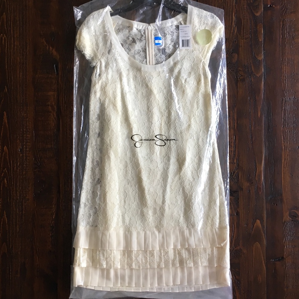 Jessica Simpson Cream Lace Dress